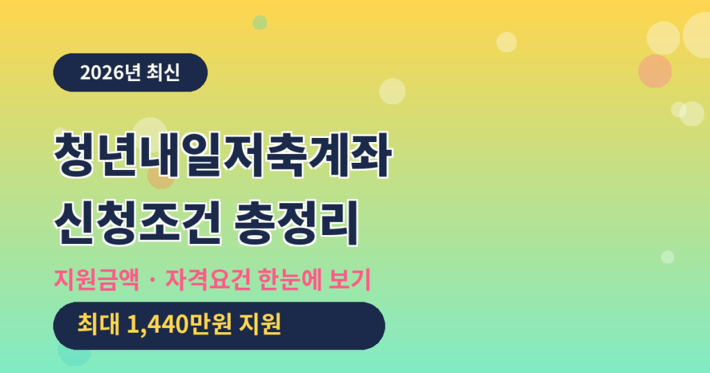 2026년 청년내일저축계좌 썸네일